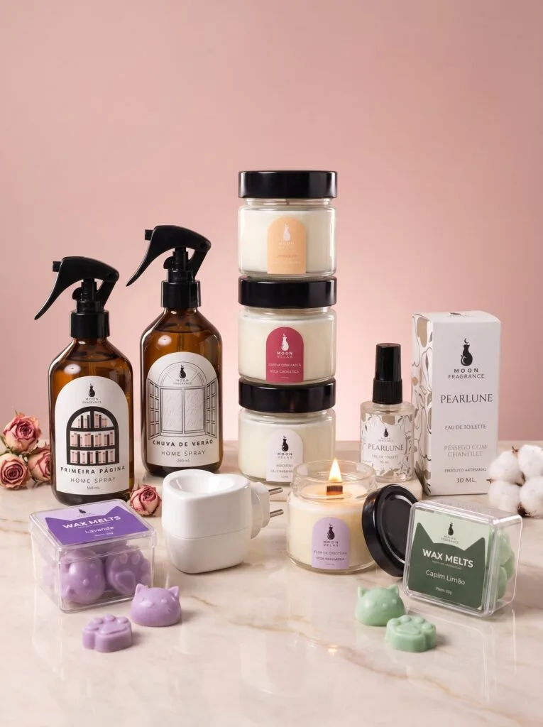 Coleção Moon Velas e Moon Fragrance